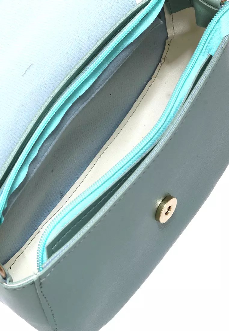 Lika Tas Two Ropes Wanita Design Simple High Quality Premium - Soft Green