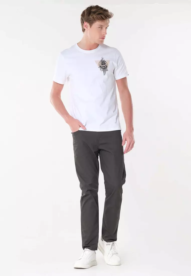 Texas Straight Colored Pants for Men in Storm Color