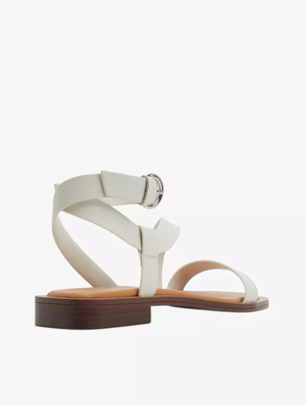 ALDO GRUGAR FLAT SANDALS - WHITE/BONE