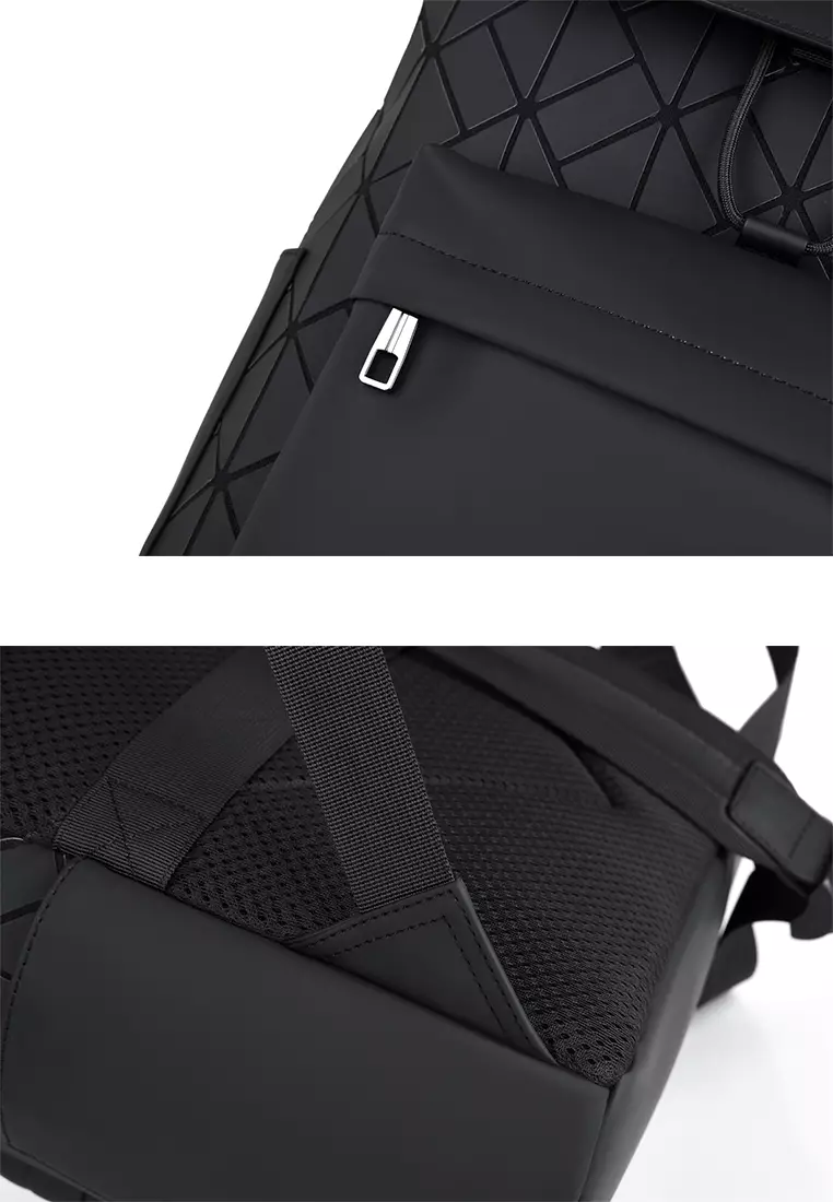 Texture Faux Leather Backpack HA2260