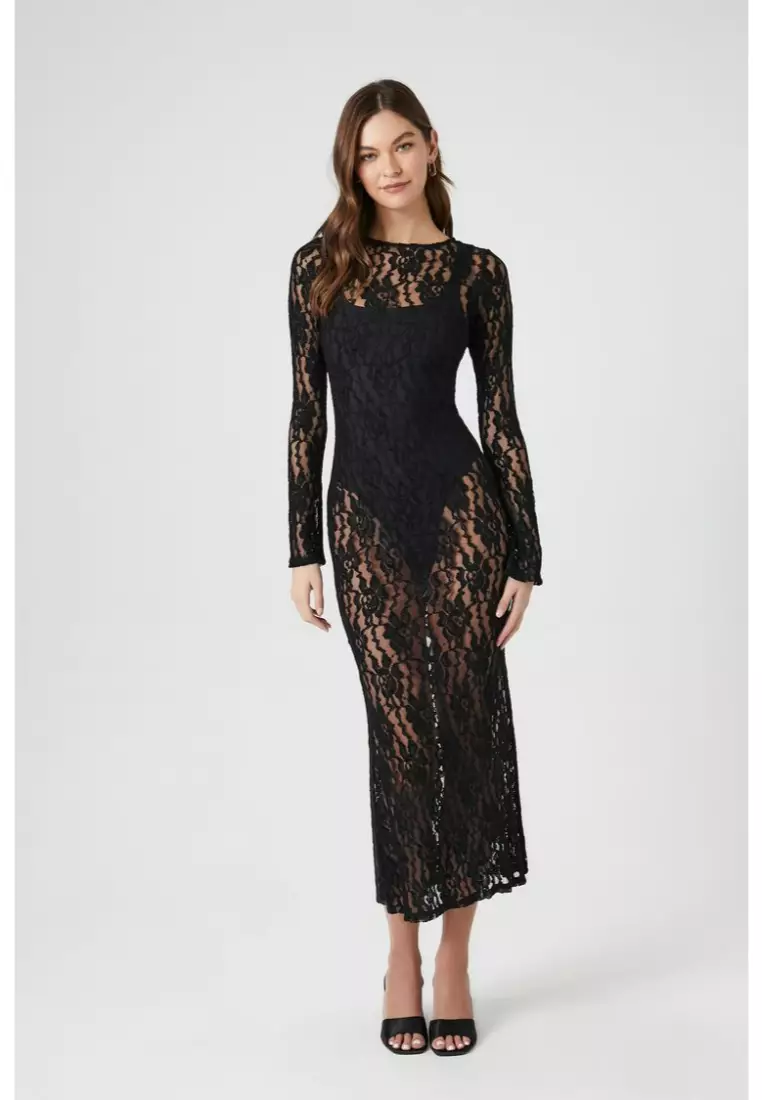 Forever 21 black top and gold dress