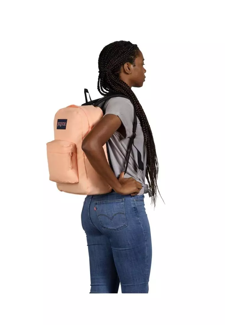 Jansport Superbreak Plus Backpack - Peach Neon