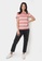 Penshoppe pink Basic Relaxed Fit Stripes T-Shirt 52BDFAA2E1C353GS_4