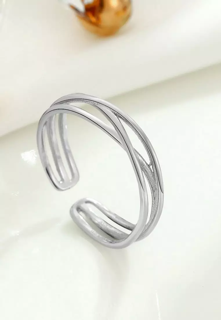 LDR24021 S925 Silver Trendy Ring