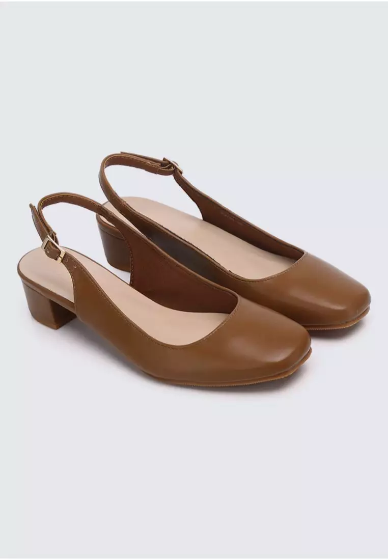 Palmer Comfy Heels In Brown