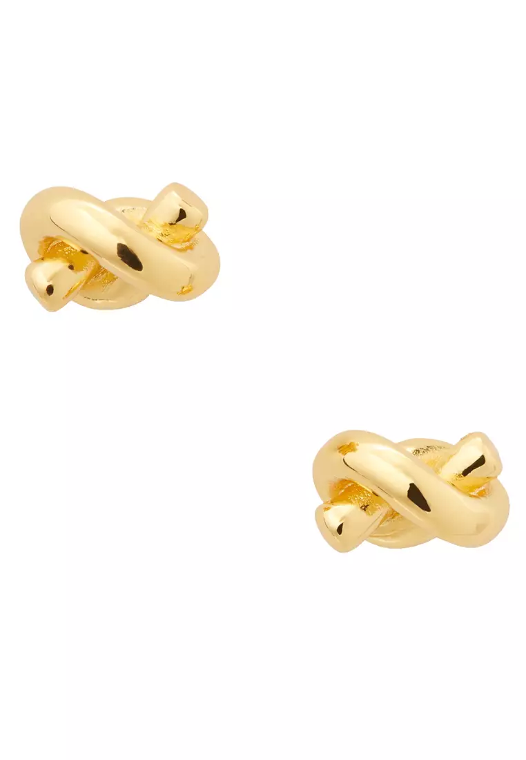 Sailor's Knot Studs Earrings in Gold o0r00064
