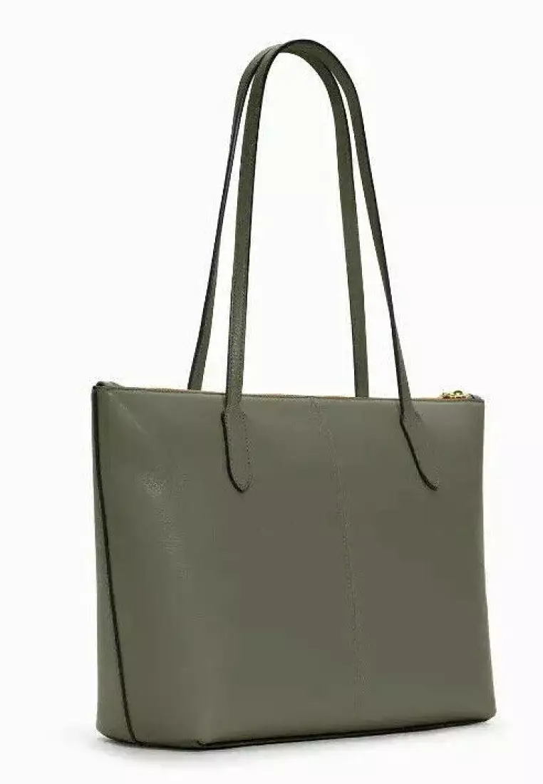 Jual Coach Coach Zip Top Tote Military Green Original 2024