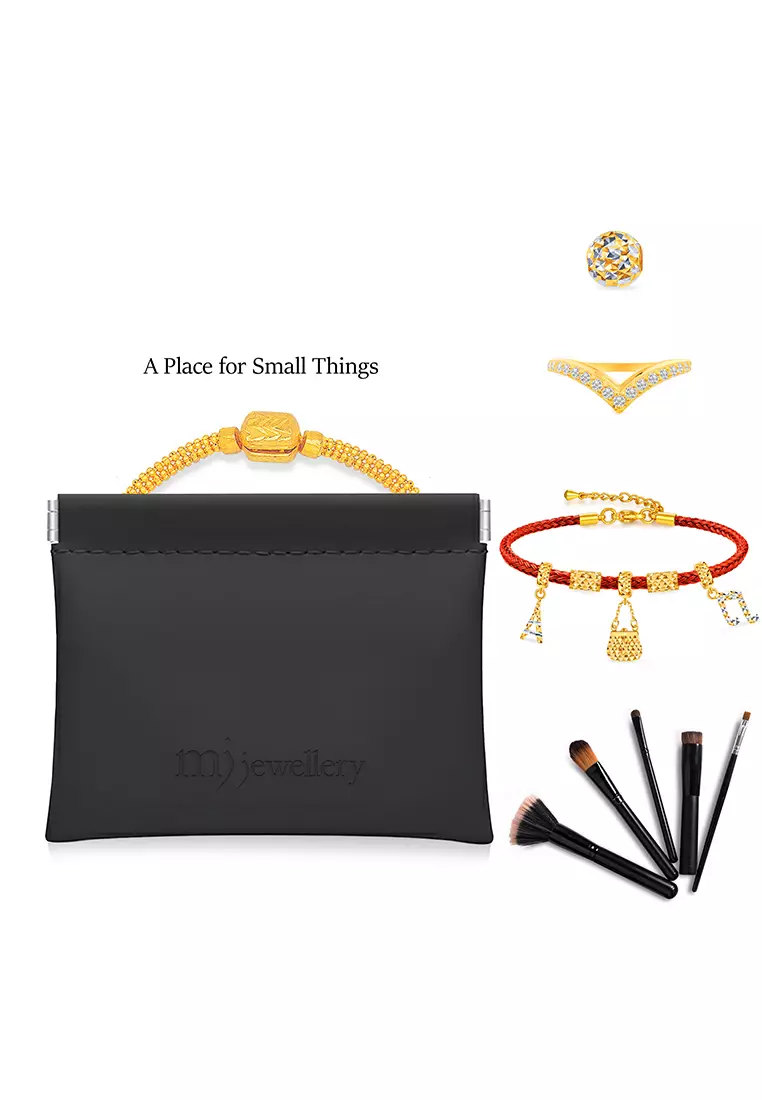 MJ Jewellery Black Jewellery Pouch P001 (L Size)