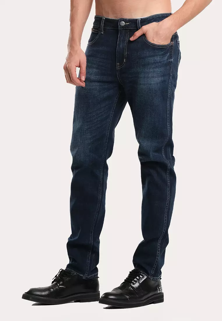 Wrangler Men's Denim Jeans Texas Straight Fit