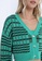 Urban Revivo green Plaid Pattern Drop Shoulder Crop Knit Cardigan B7309AAB1A7B9DGS_3