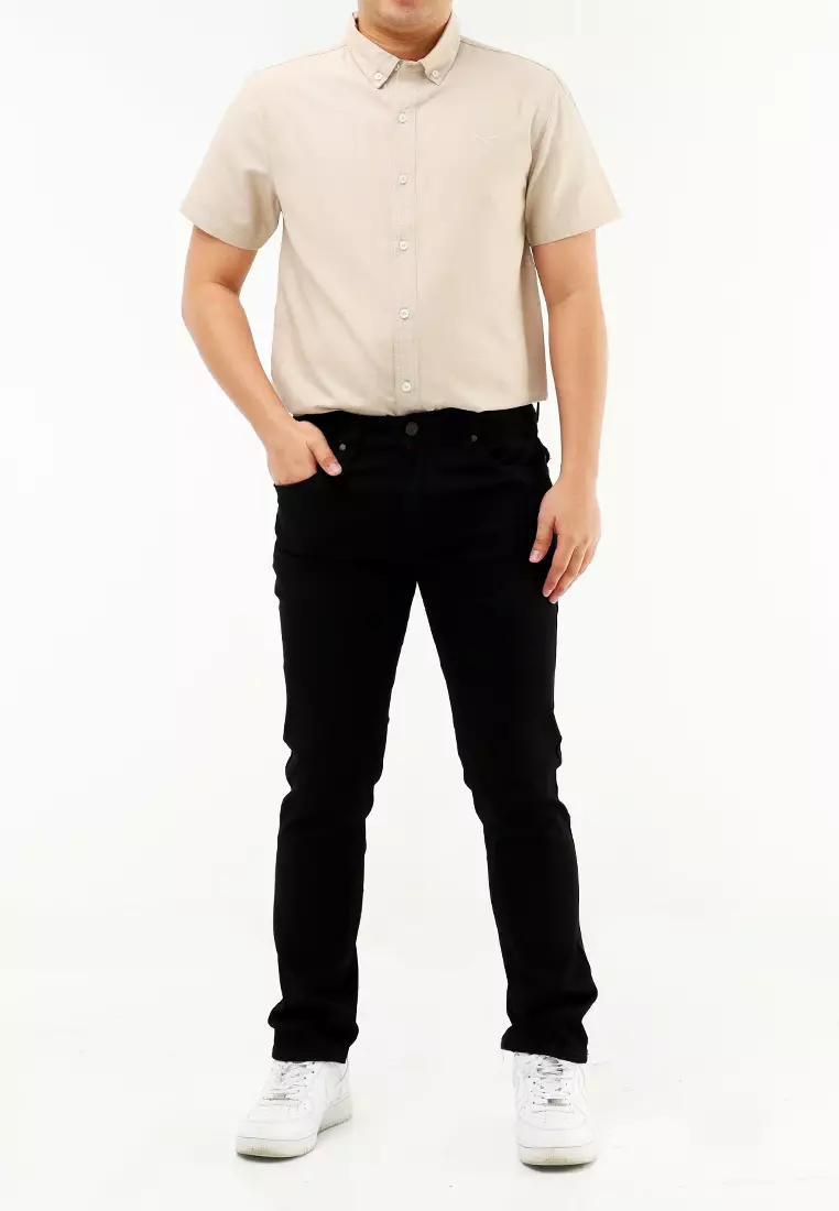 Colored Long Pants Slim Tapered Stretch