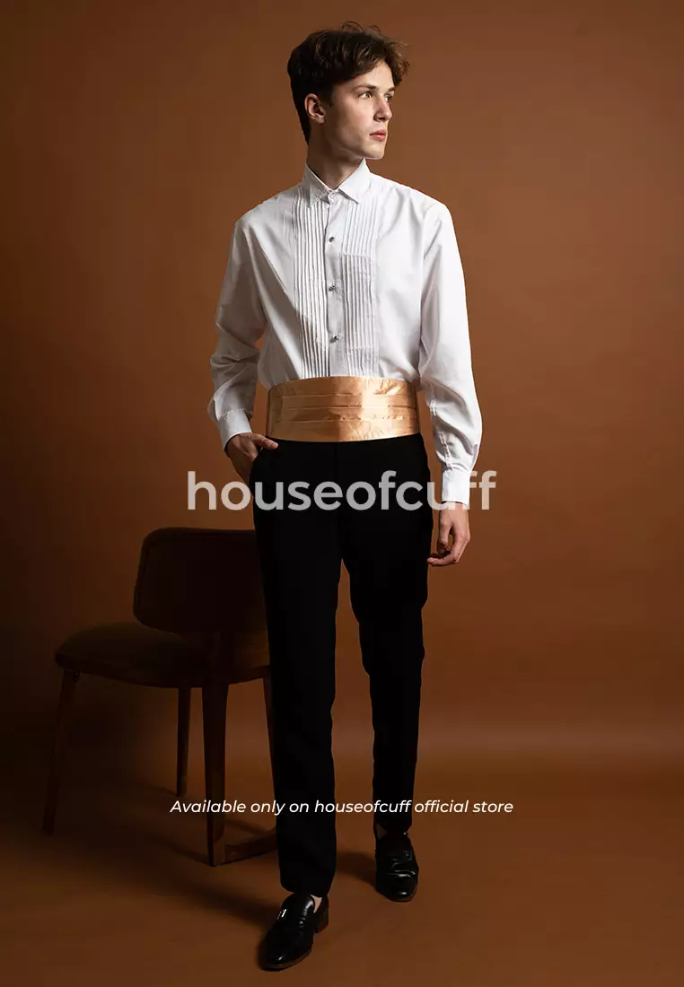 Suspender Gesper Belt Wedding Best Man Cummerbund Rose Gold