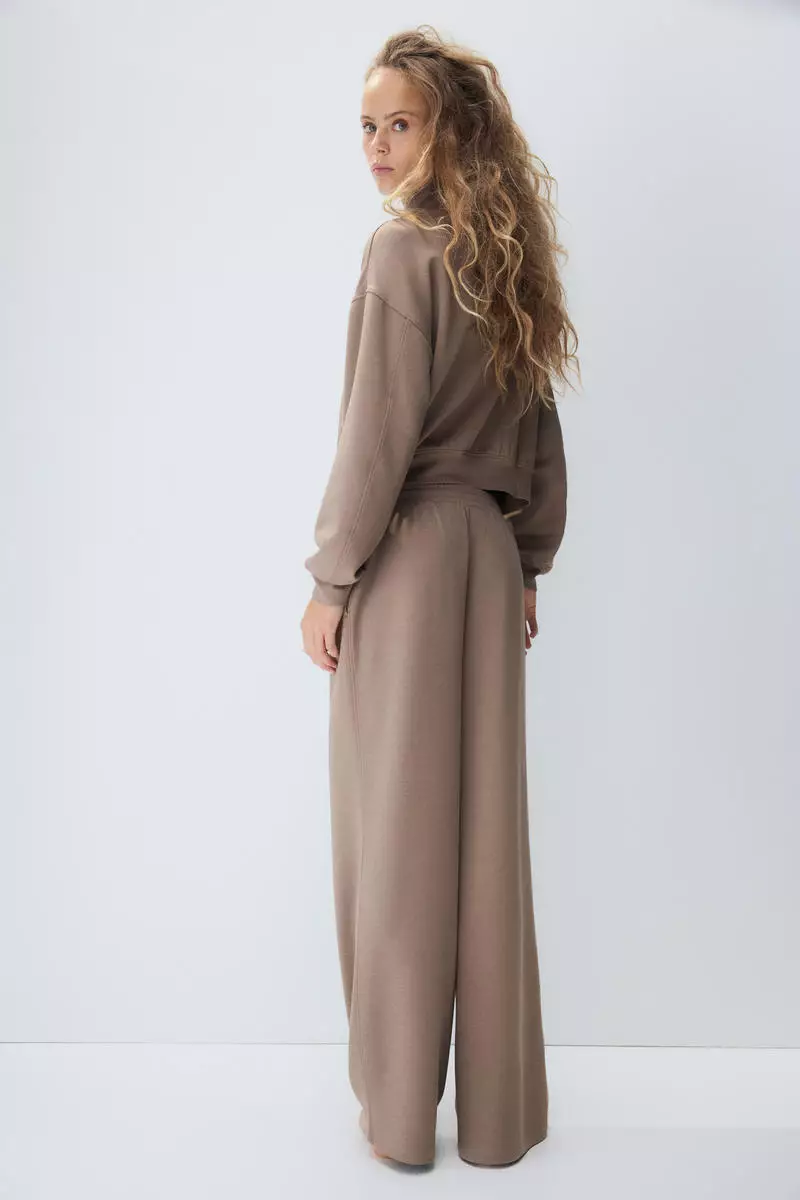 Supersoft crease-front trousers