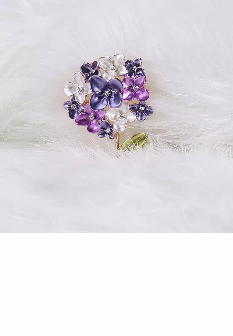 Purple brooches clearance and pins