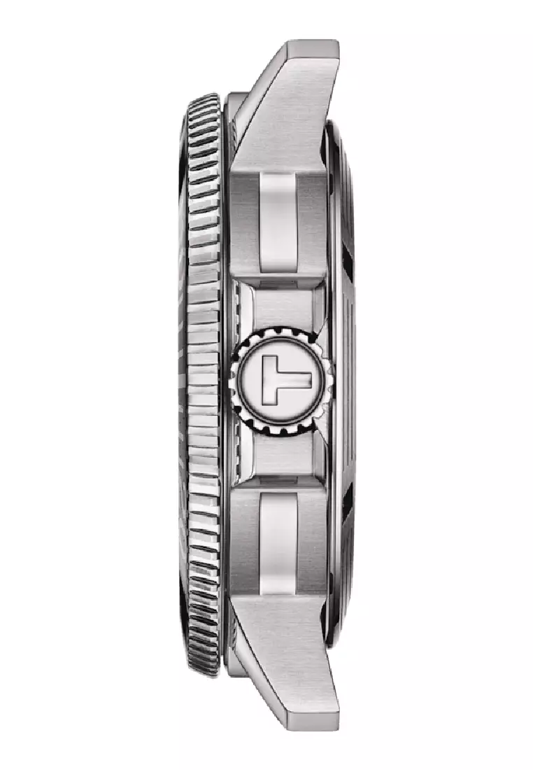 Tissot Seastar 1000 Powermatic 80 Dial Black Green Stainless Steel Men's Watch T1204071109101