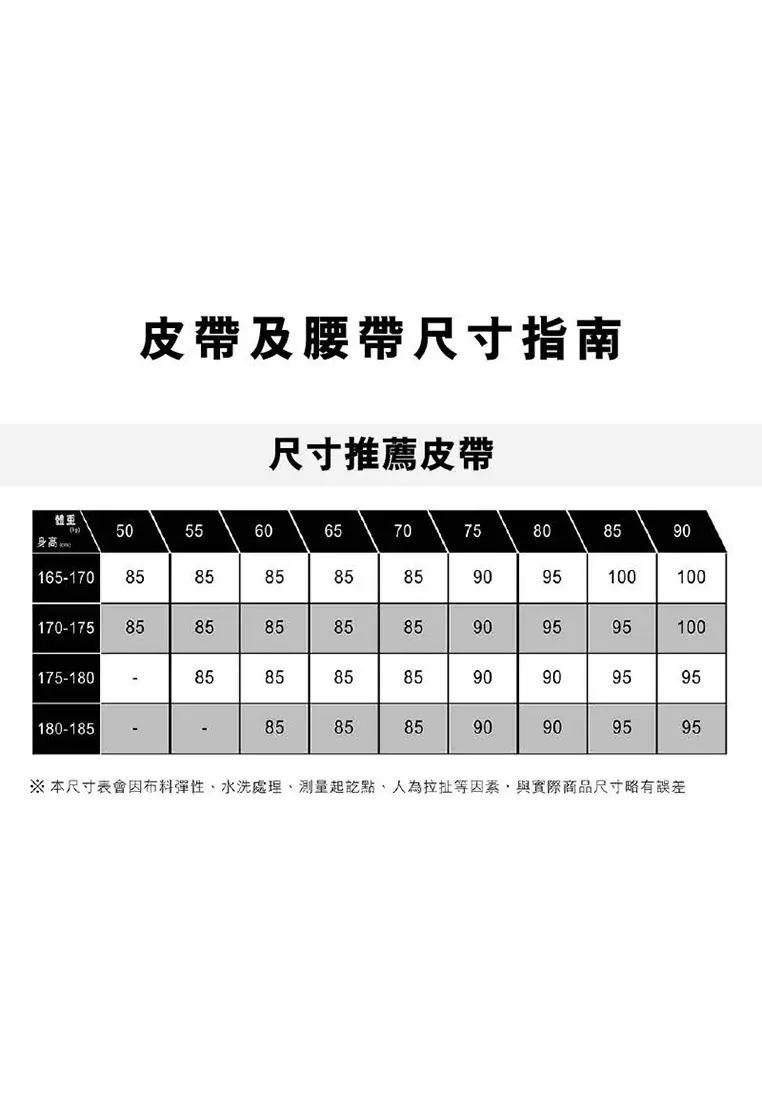 Levi's men's 2025 belt size chart
