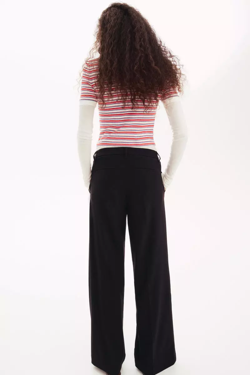 Wide tailored trousers