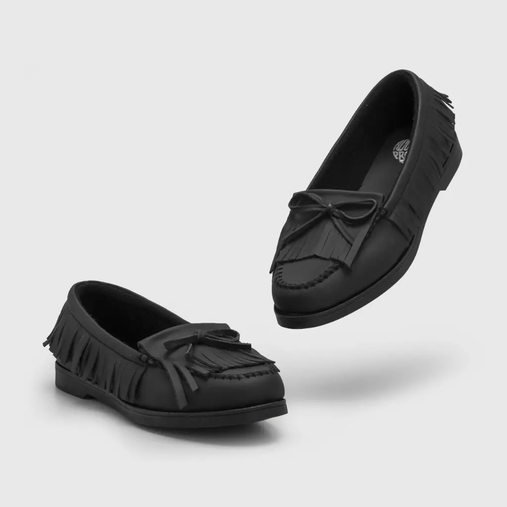 Adorable Projects - Aqitra Loafer Genuine Leather Black - Sepatu Wanita