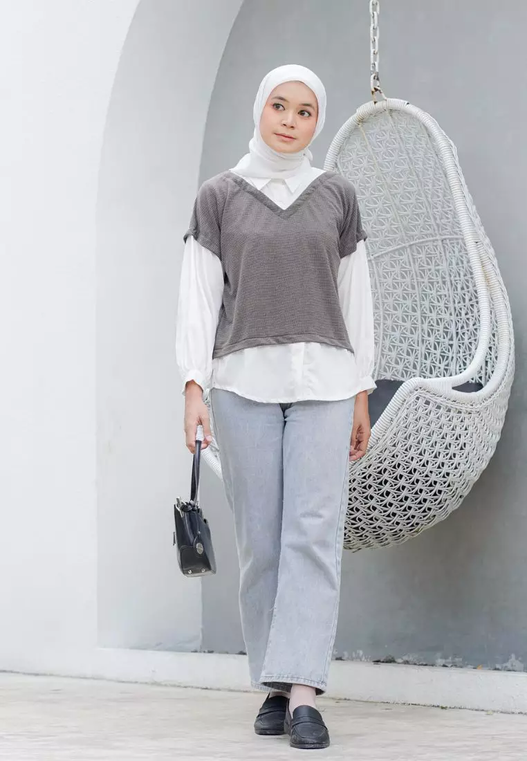 Aida Blouse Coffe