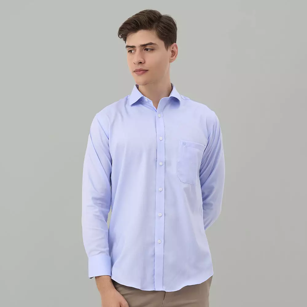 Kemeja Lengan Panjang Guy Laroche Cellios - Light Blue Smart Casual