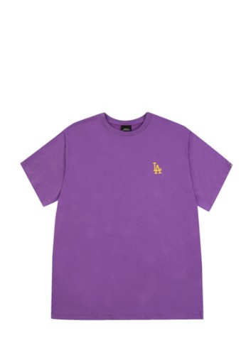Jual Mlb Water Color Overfit Short Sleeve T Shirt La Dodgers Purple Original Zalora Indonesia