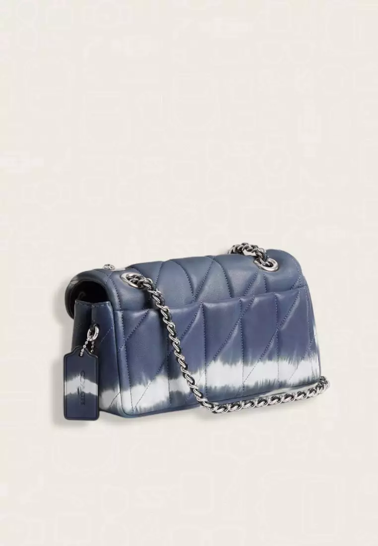 Coach Tabby Shoulder Bag 20 With Quilting And Tie-Dye Midnight Navy