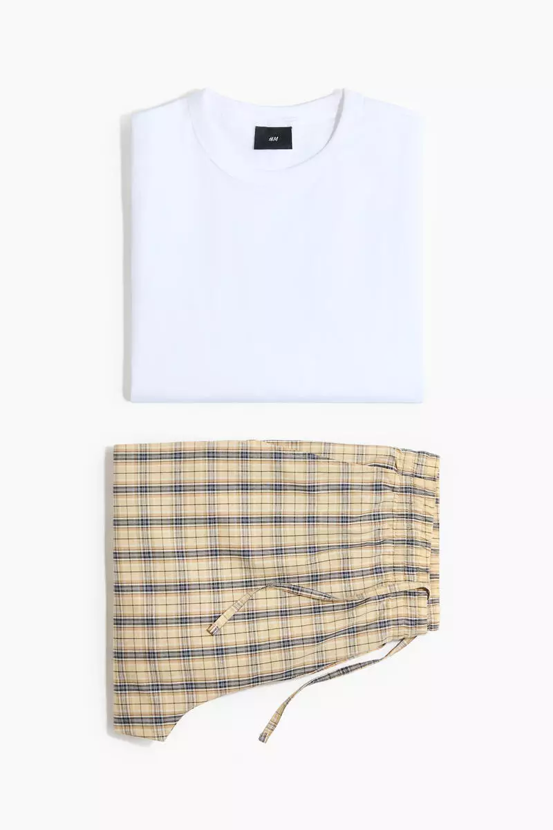 2-piece cotton loungewear set