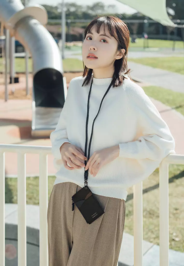 Robyn ID掛頸證件套 - 啞黑