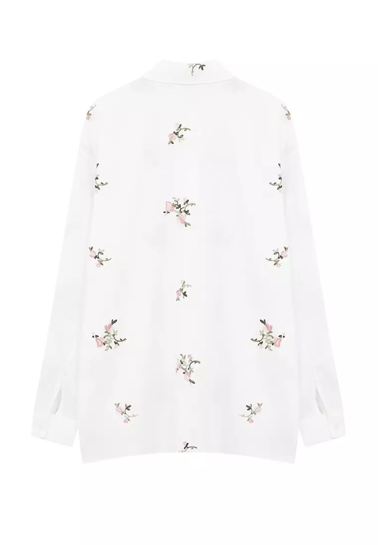 Floral Embroidered Shirt