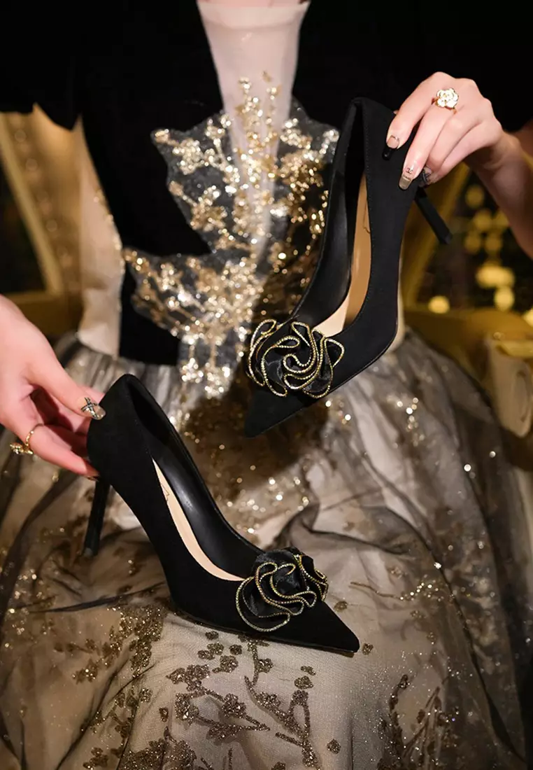 Wedding Black And Gold Heels For Prom Wedding Shoes Gold Dress
