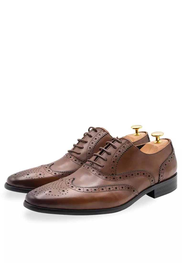 Salvador Wingtip Dark Chestnut Oxford