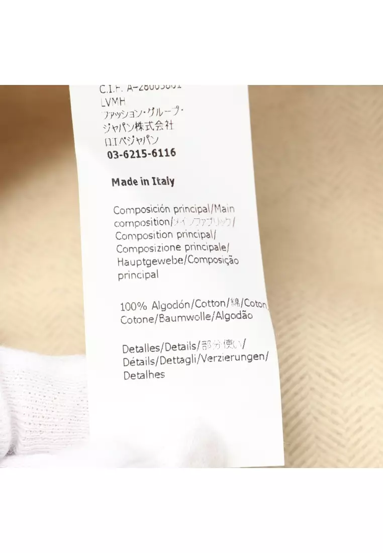 Pre-Loved LOEWE Paula’s Ibiza fisherman hat cotton white multicolor