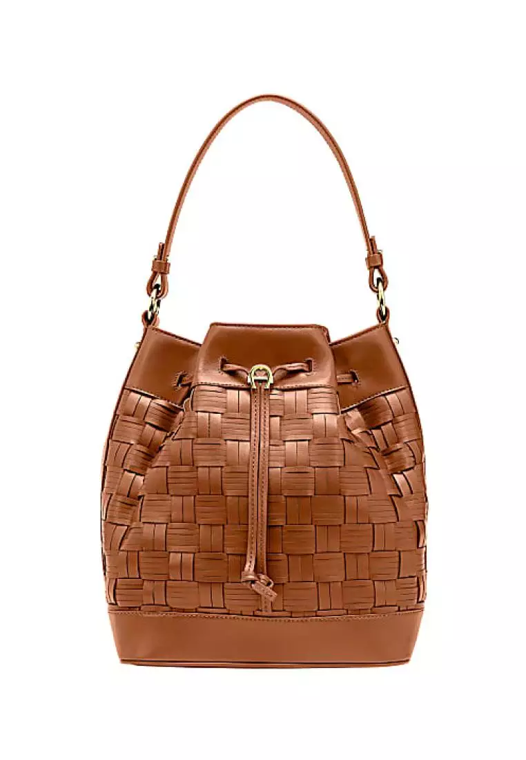 Aigner Tara Shoulder Bag M Cognac Brown