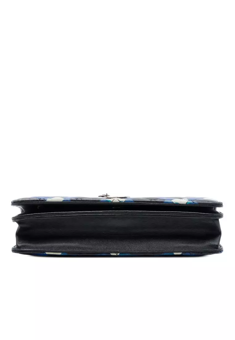 Pre-Loved Chanel Airline Quilted Lambskin Wallet On Chain