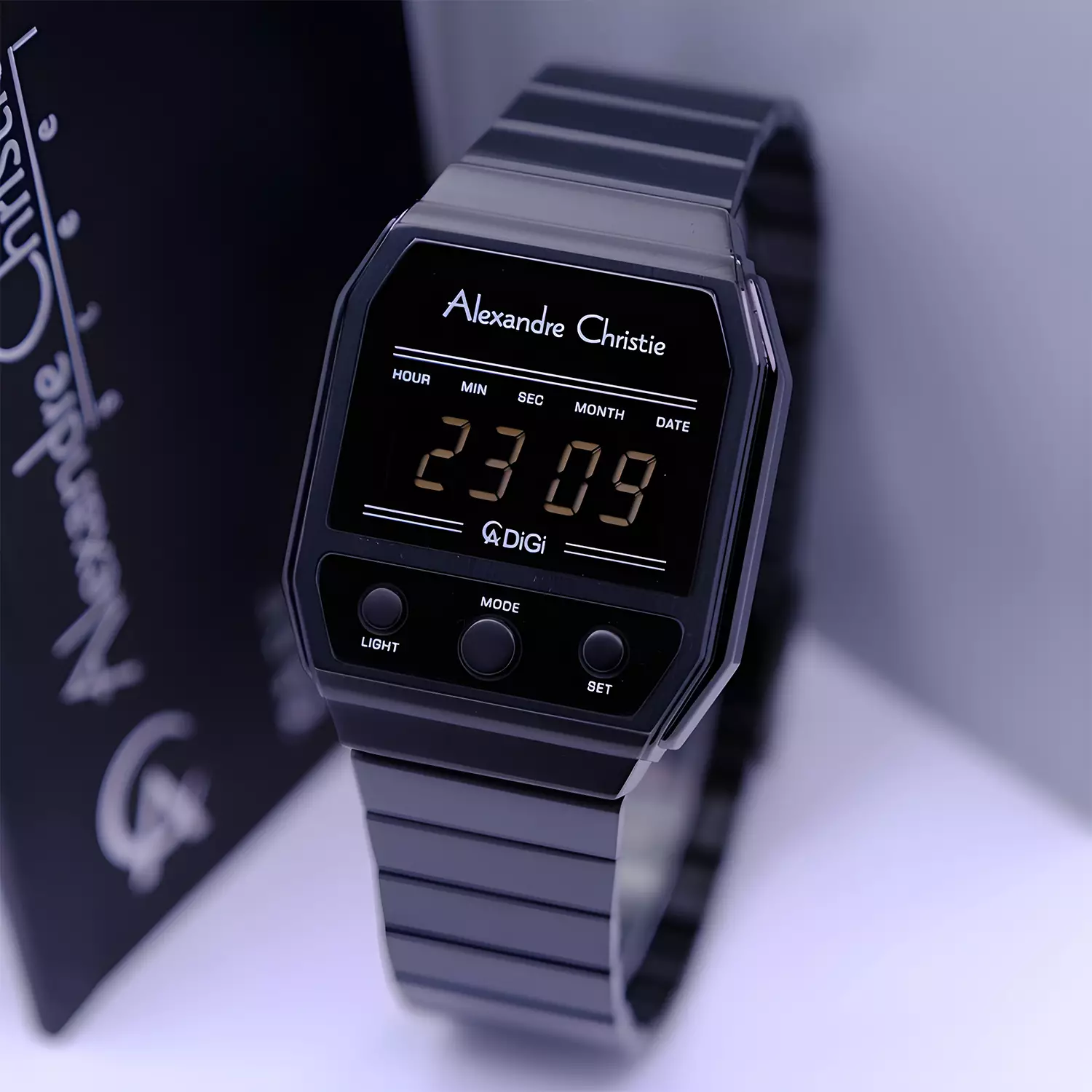 Jam Tangan Wanita - Digital Series - All Black Stainless Steel - 9498 LHBIPBA