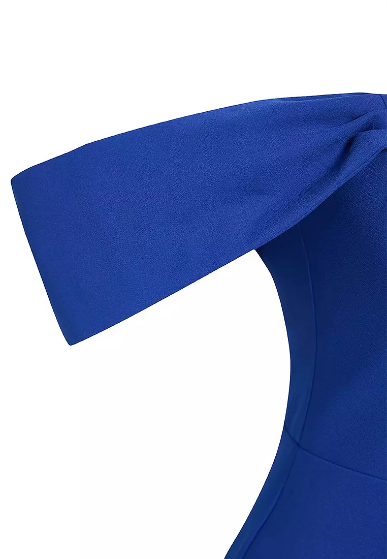 Off Shoulder Slit Maxi Dress