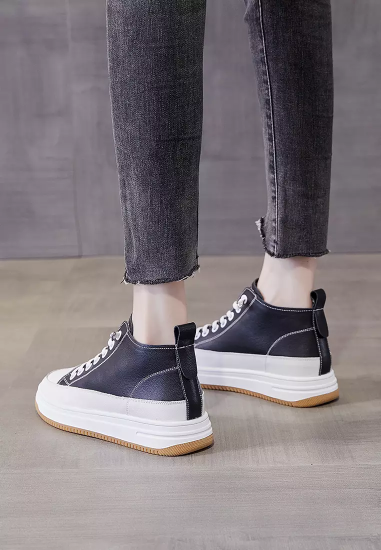 High-top Casual Leather Sneakers RX9303