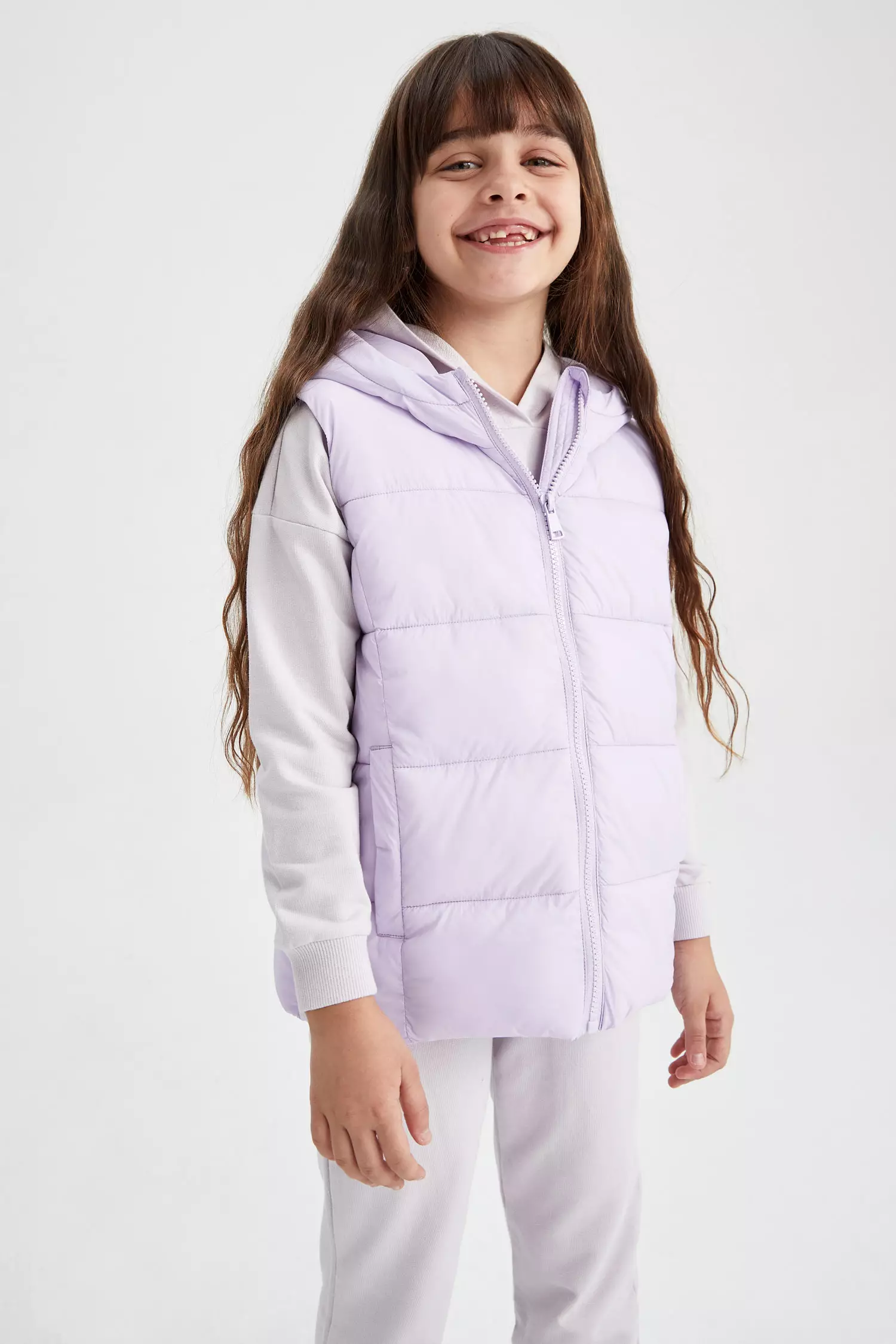 Girls hooded top vest