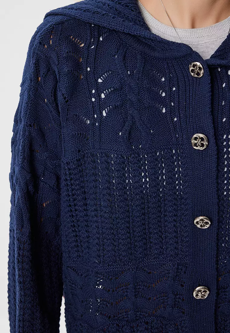 Openwork Knit Cardigan
