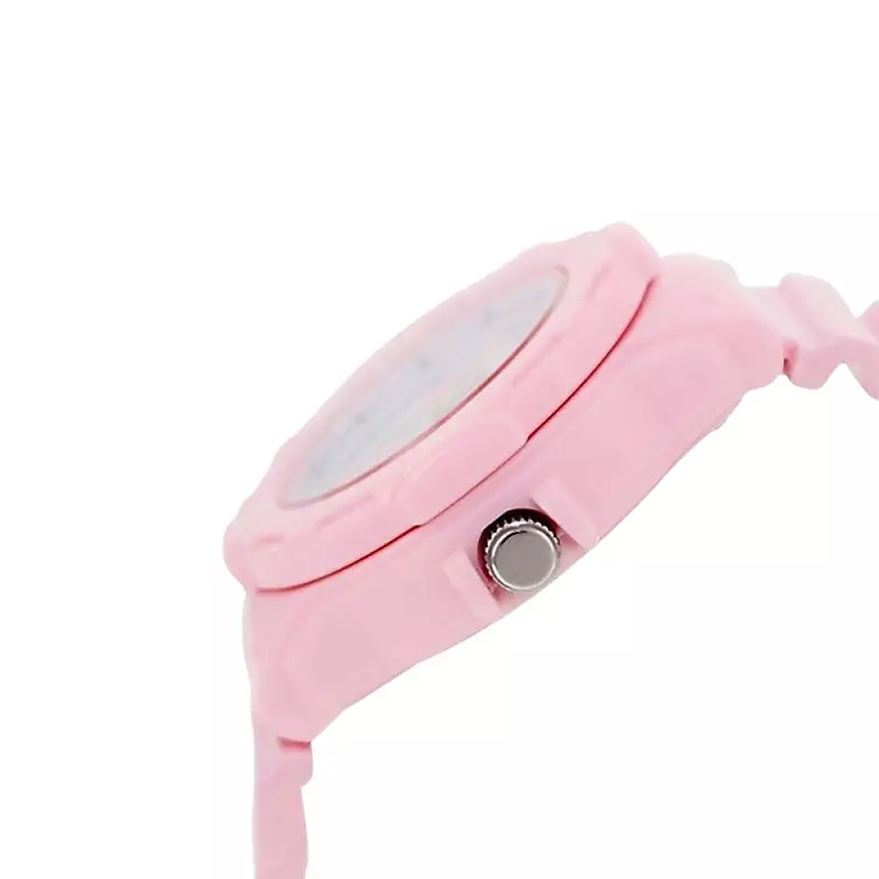 Jam Tangan Wanita Casio General LRW-200H-4B2VDF 100m Water Resistant White Dial Pink Resin Band