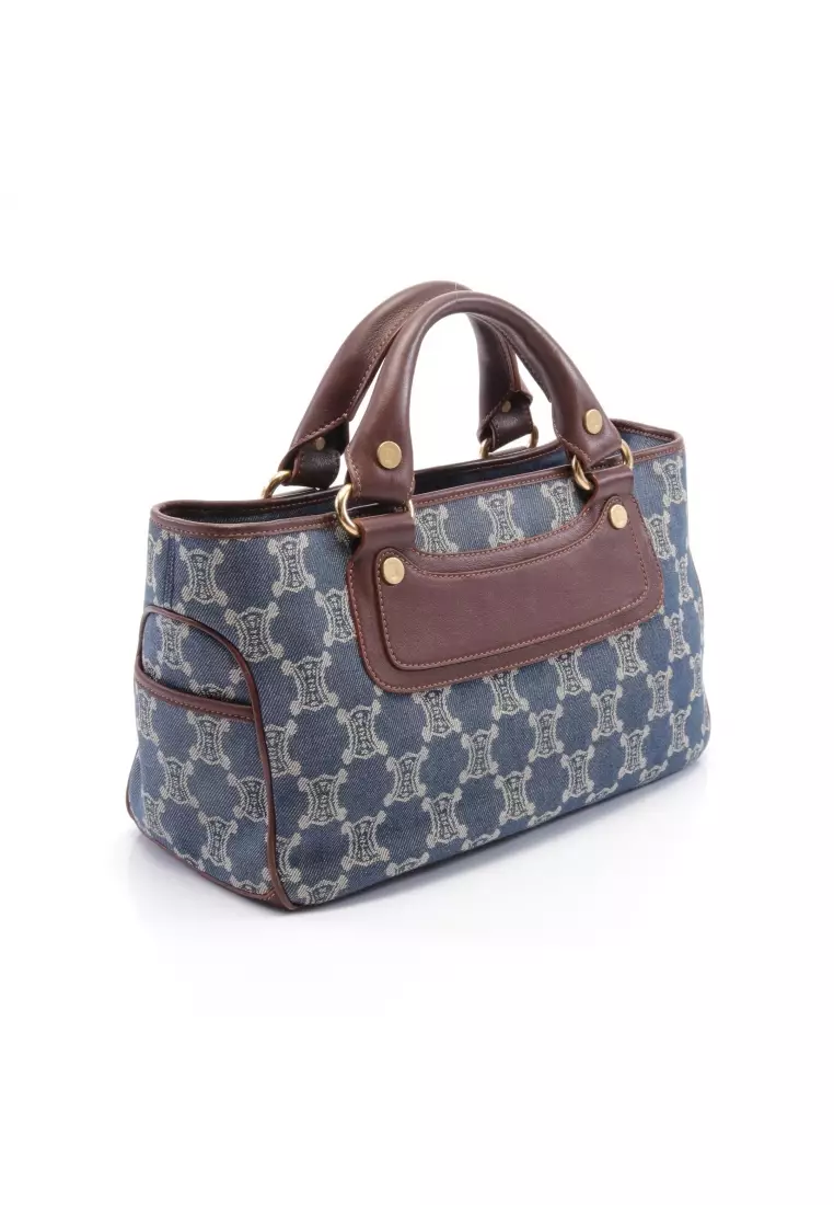 Buy Celine Pre loved Celine boogie bag paris macadam Handbag denim