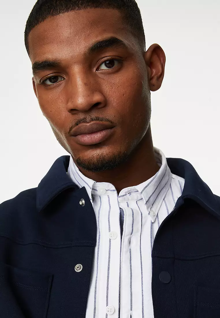 Pure Cotton Striped Oxford Shirt