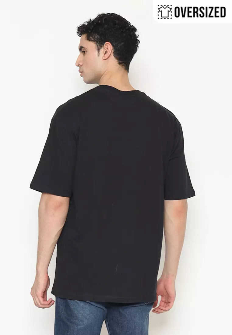 POLICE T-Shirt Cotton Oversized Pria 2079260021