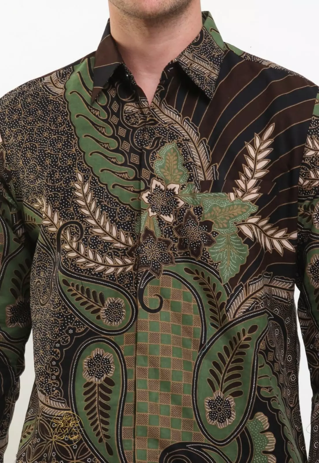 Wiratama Kemeja Batik Pria Premium Slimfit Modern Lengan Panjang