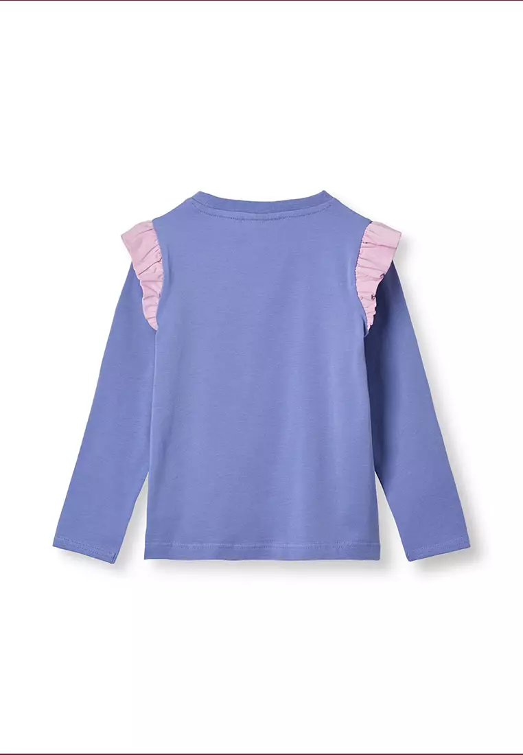 Long-sleeved top with unicorn