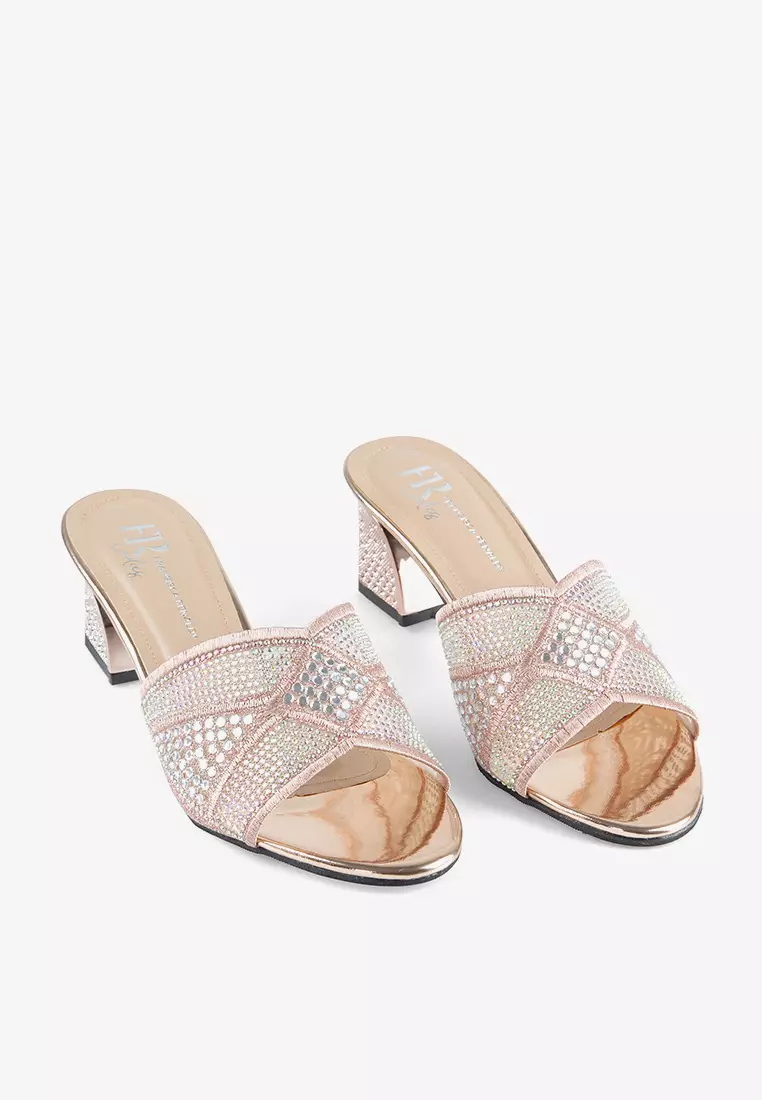 Sepatu Bustong Block Heels Wanita Sepatu Pesta L.WD 04 G24