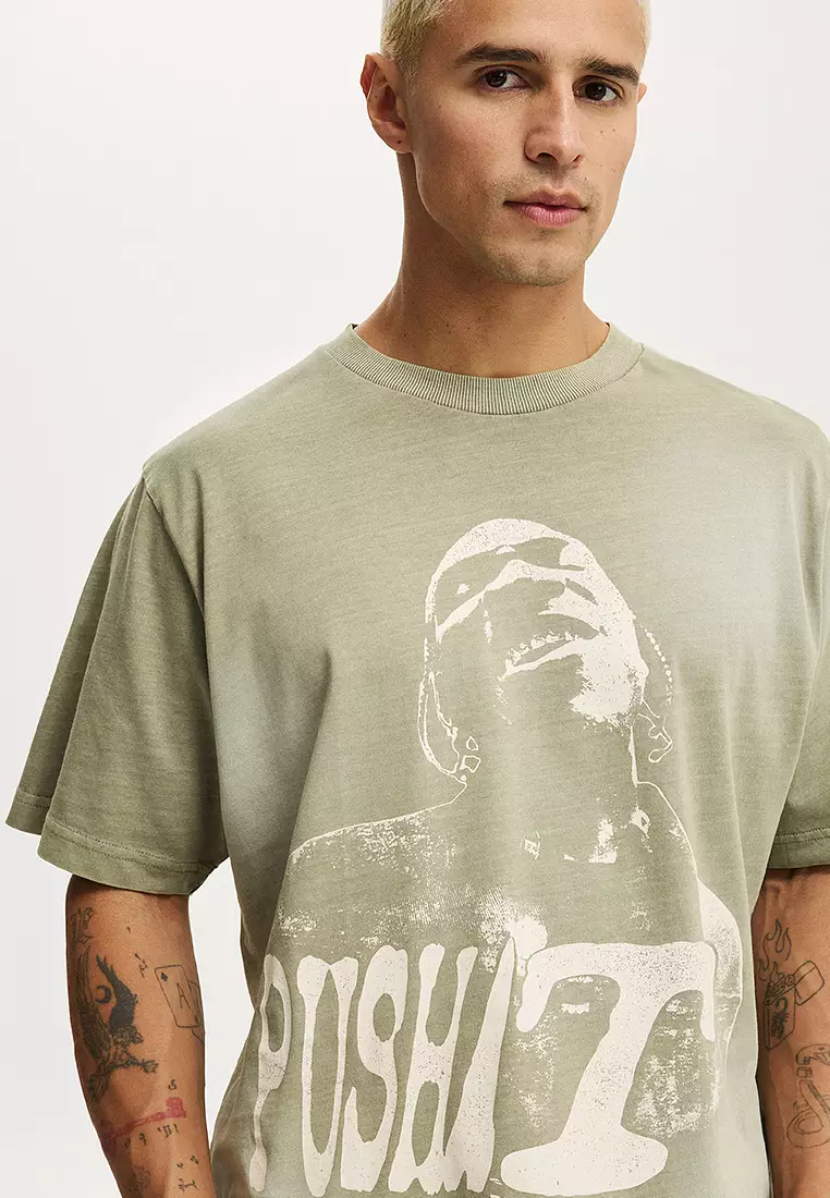 Cropped Fit Music T-Shirt