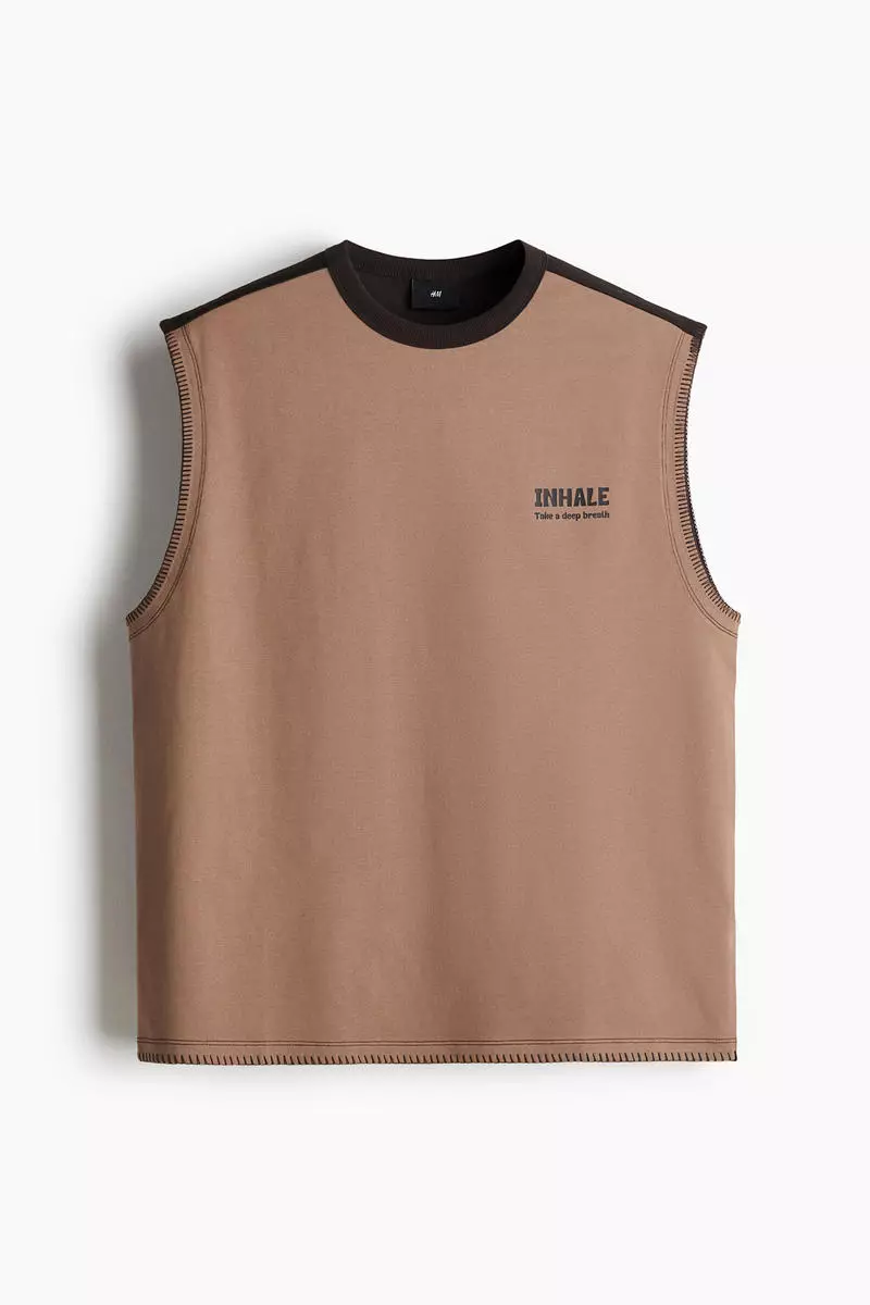 Loose Fit Printed vest top