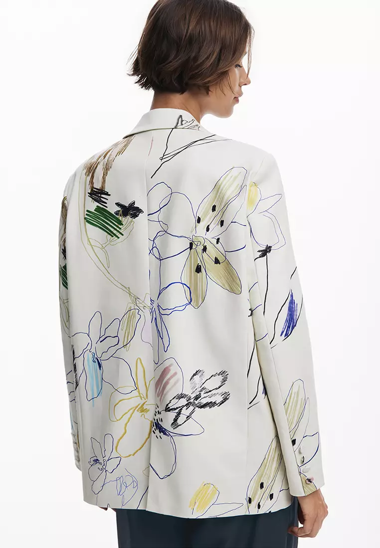 Blazer with strokes