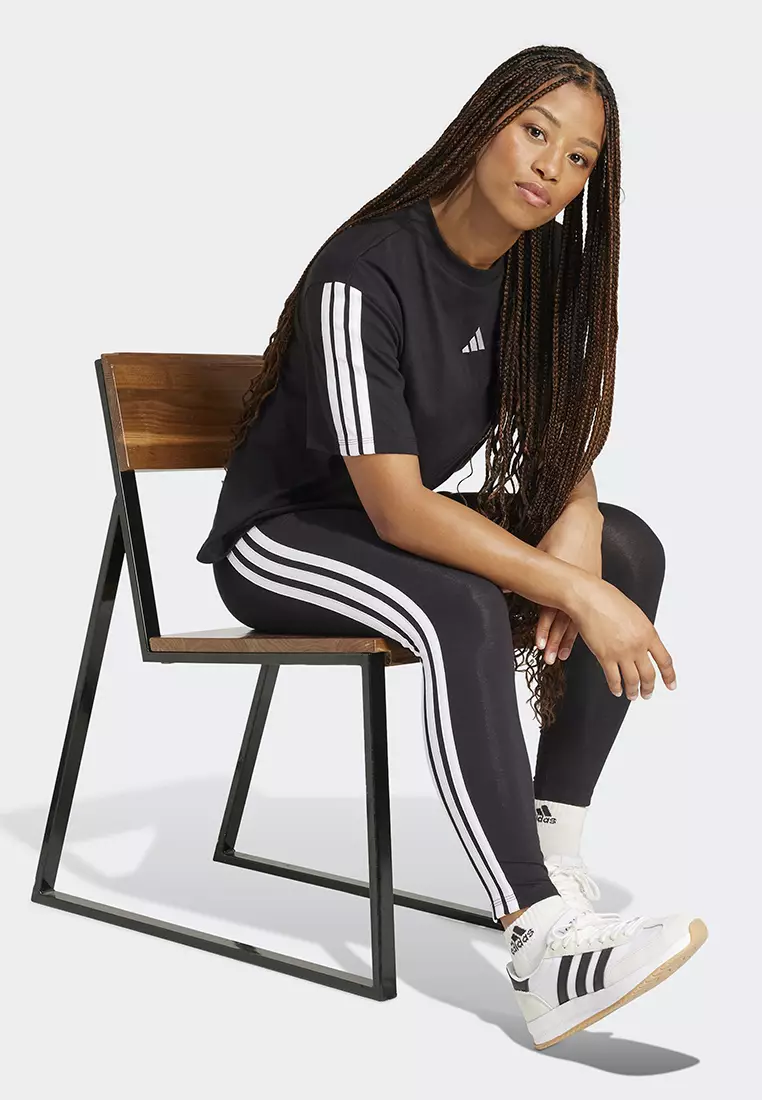 Essentials 3-Stripes Cotton Leggings